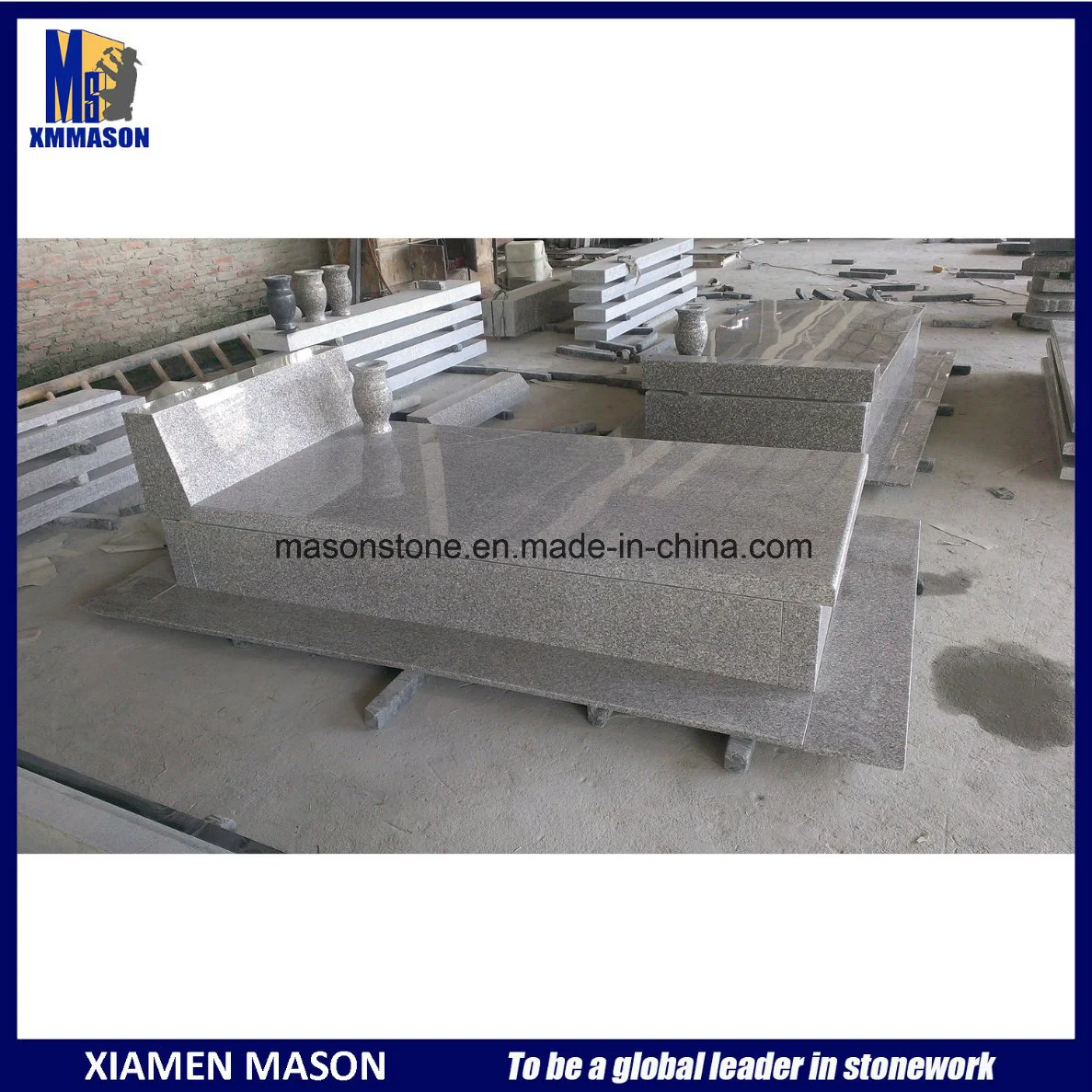 Customized China Granite Gravestone Tombstone for Sale