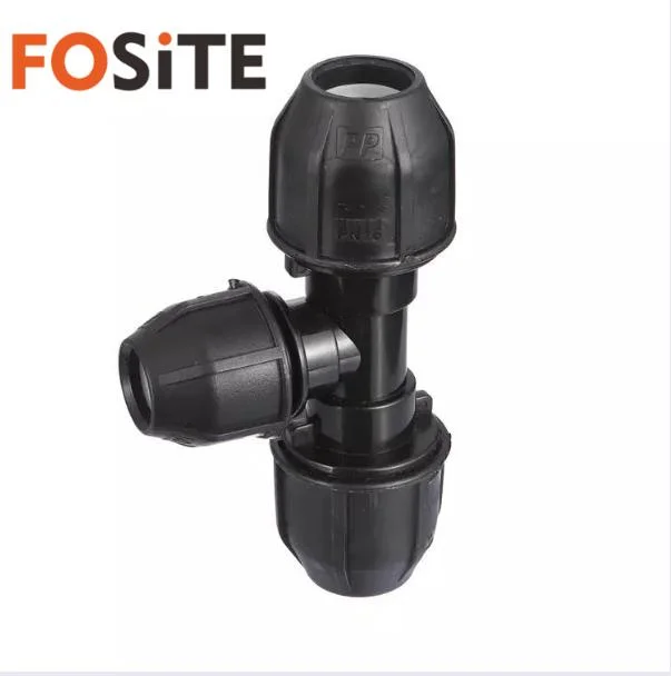 China Proveedor Pntek Fosite accesorios de tubería de alta calidad diseño exclusivo PP comprimir la válvula de bola 1/2" - 4 pulgada de cuerpo negro HDPE Accesorios