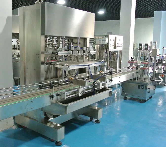 Automatic Multifunction Liquid Soap/Detergent/Shampoo/Conditioner/Disinfectant/Cream Filling Capping Labeling Machine