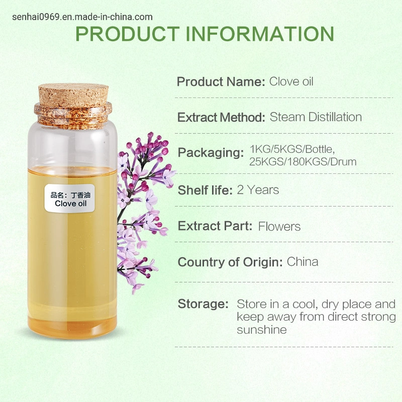 Bulk Wholesale/Supplier Price 100% Pure Natural Flavor Home Fragrance Eugenol Toothache CAS 8000-34-8 Original Cloves Oil for Hair Growth