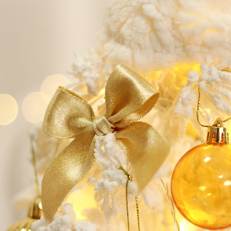 Desktop Künstliche Mini Weihnachtsbaum, 20 Zoll Schnee Beflockt Künstliche Kiefer Weihnachtsbaum