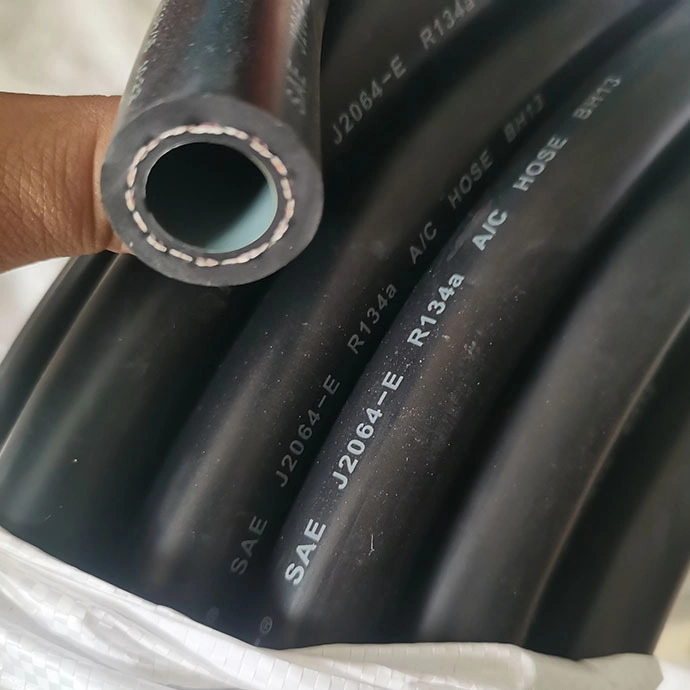 High Pressure Refrigerant Charging Rubber Air Conditioner Hose SAE J2064 AC Hose for Air Conditioner R134A Type Manufacture