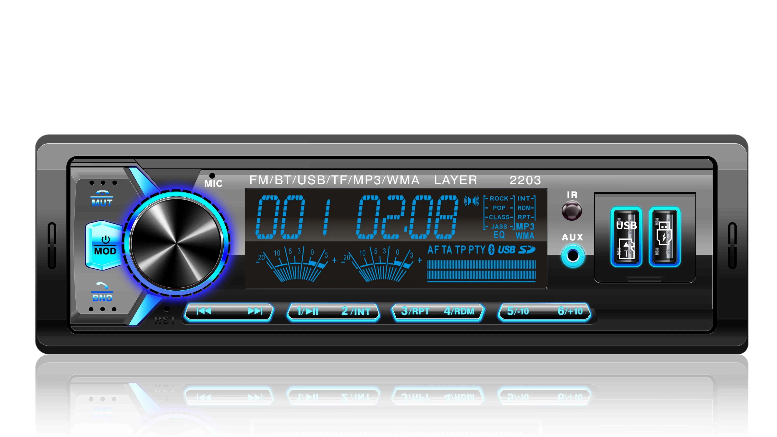 Auto Audio FM Radio ein DIN Auto MP3 Player mit USB SD FM BLUETOOTH