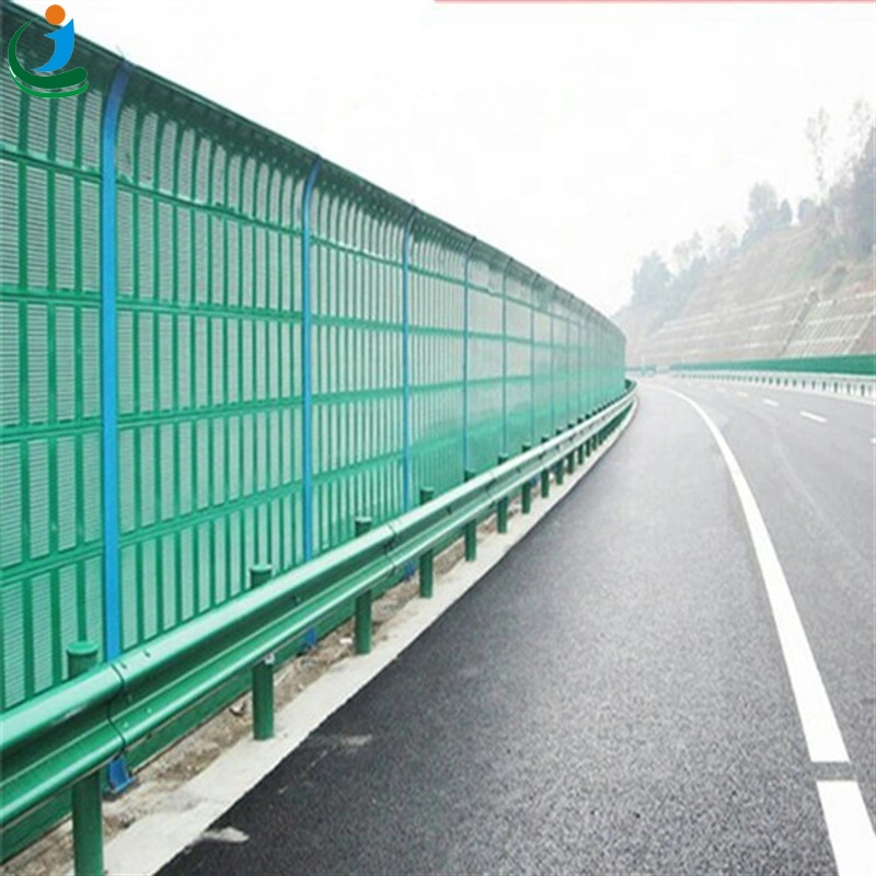 Barreras acústicas para carreteras de chapa de acero galvanizado blanco/verde/azul