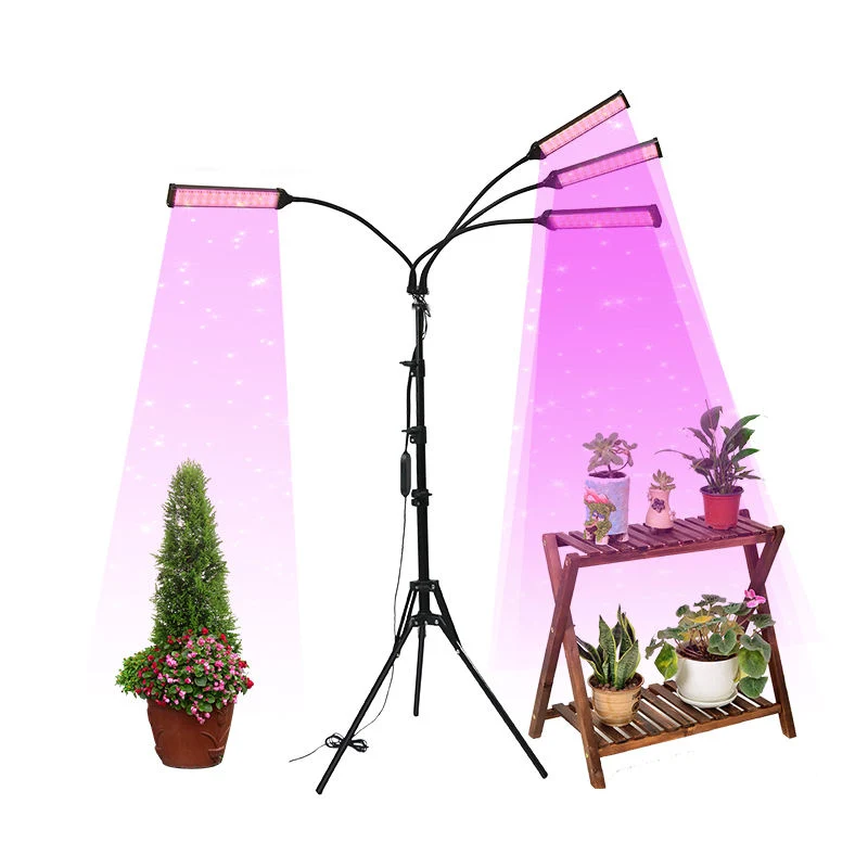 Houseplants cultivo Blooming Cargador montado en el suelo Tripod Stand Full Spectrum Crecimiento