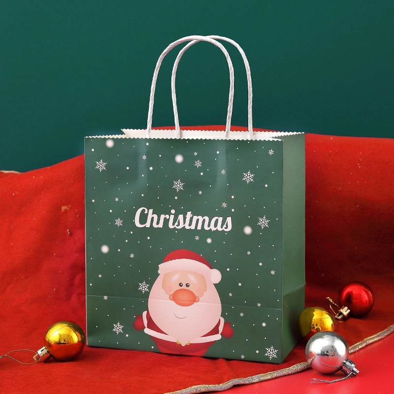 Recycled Printed Shopping Paper Bag Christmas Gift Paper Bag