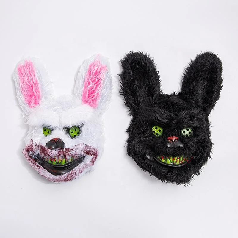 2023 New Design Halloween Party Supply Bloody Rabbit Killer Mask Distribution