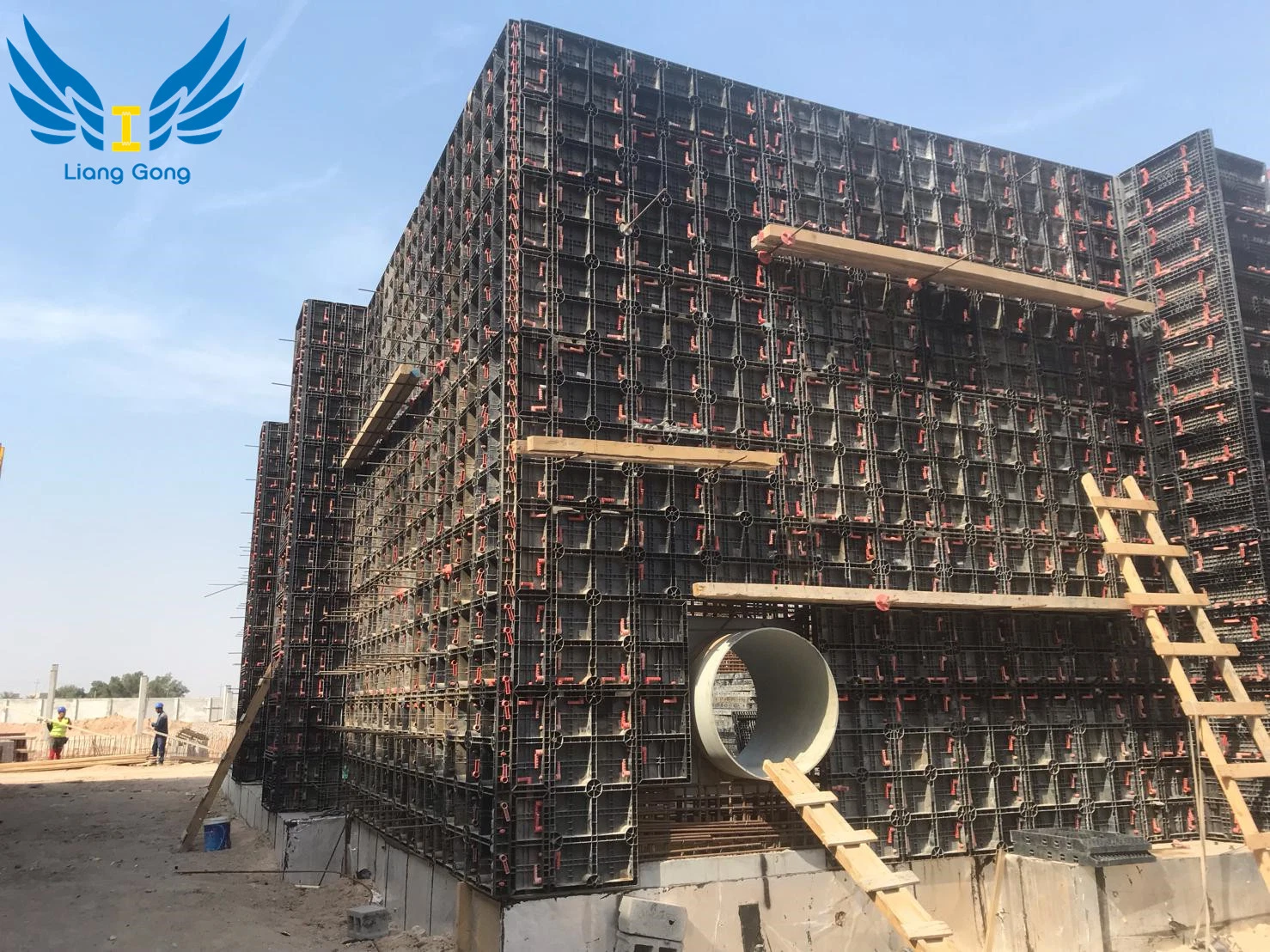 Lianggong Reusable Plastic Formwork for Wall Construction