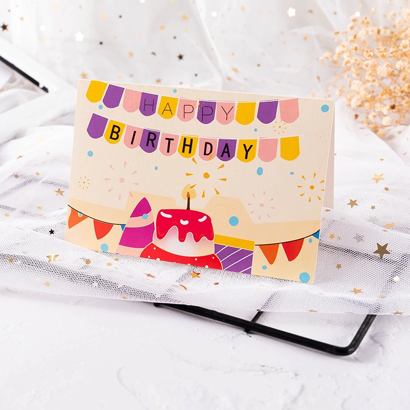 New Square Universal Carton Packaging Birthday Card Cards Jl-G1002