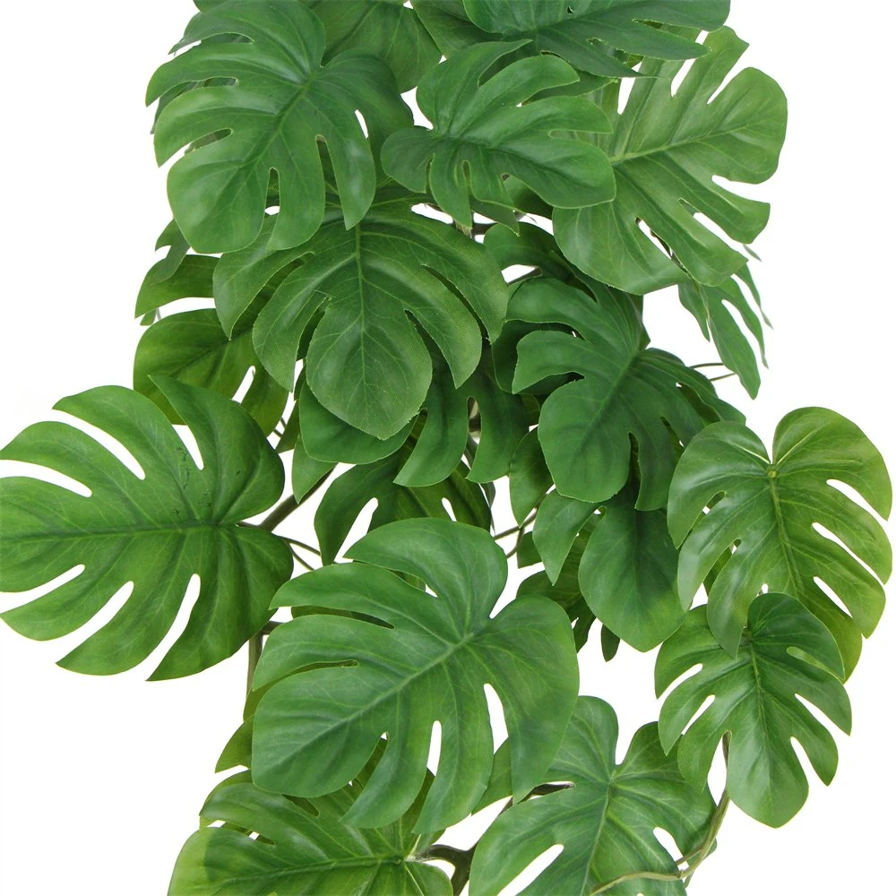 Factory Price Cheap Turtle Leaf 50cm Faux PE Plastic Artificial Hanging Plant IVY Vine for DIY