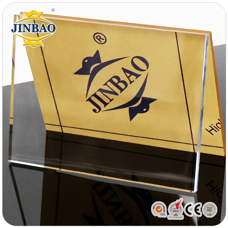 JINBAO 1.22X1,83m A4 tamanho A5 Corte a laser inquebrável Alto PMMA de placa acrílica de qualidade Anti-UV 100% cru PMMA de placa acrílica Para sinal de publicidade