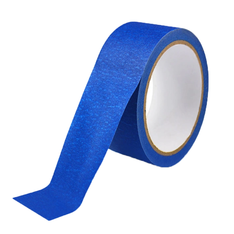 Color Customized Crepe Paper Blue Masking Tape Equivalent to 3m2090