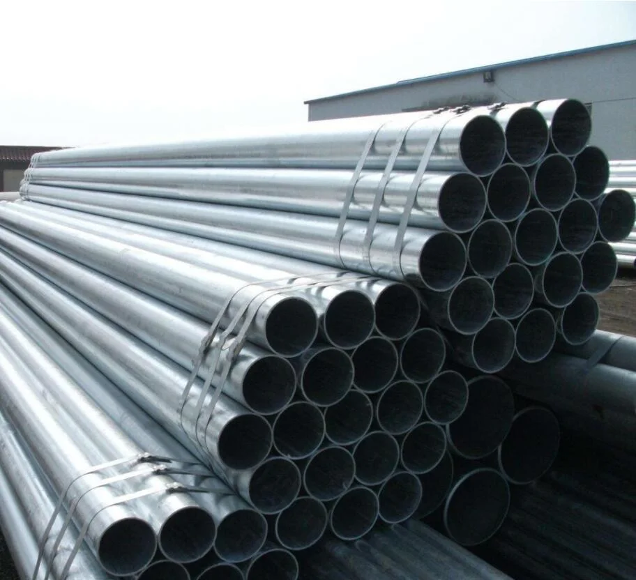 Gi Galvanized Round Steel Tube / Mild Steel Pipe Circular Pipe Scaffolding Structure Steel Frame Material