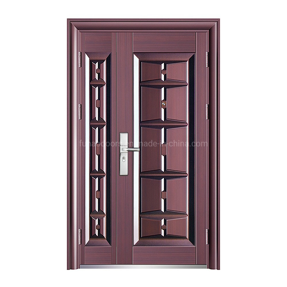 One and Half Security Steel Office Entrance Doors Homes with Popular Design