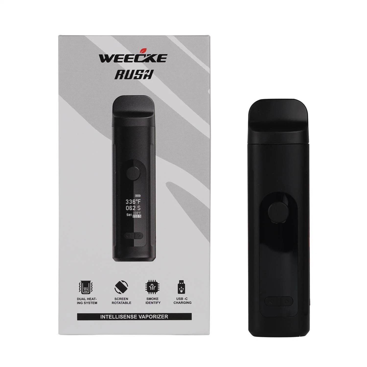 Brasil 10 Vaporizadores Venta caliente Boquilla de vidrio de alta calidad de temperatura ajustable de hierba seca OEM Rush recargable vaporizador