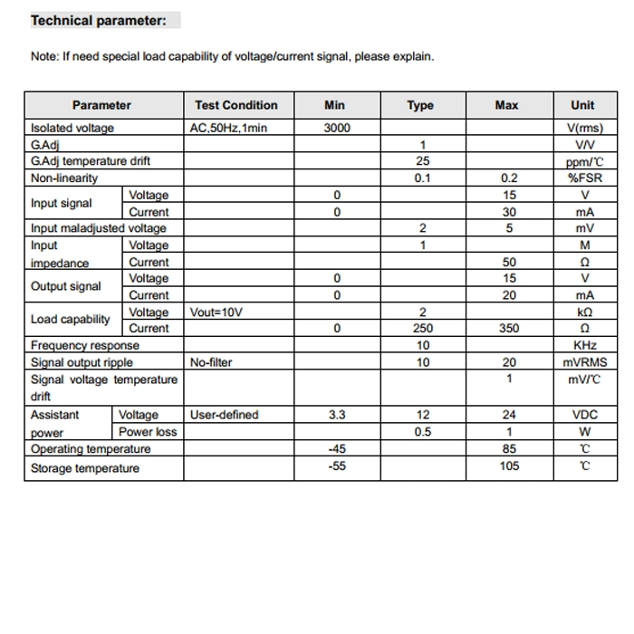 DC Current/Voltage Dual Output Isolated Transmitter Isoem A8-P1-O10-O2