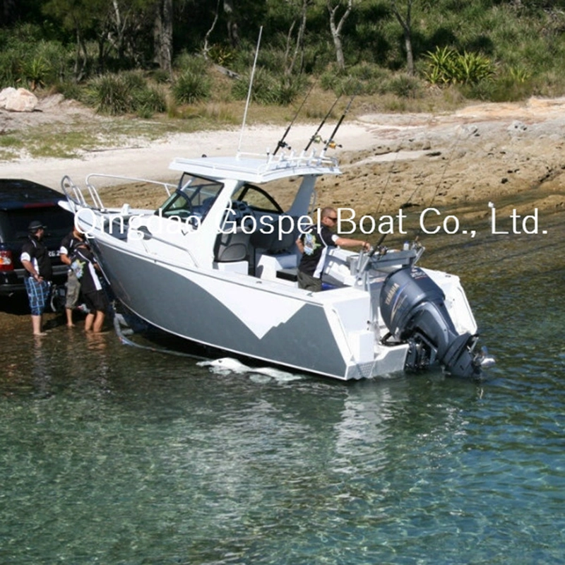 Diseño nuevo barco de pesca de aluminio para la venta