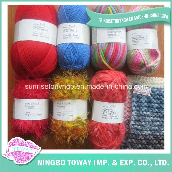 Customized Fancy Ring Spun Nylon Acrylic Wool Hand Knitting Yarn