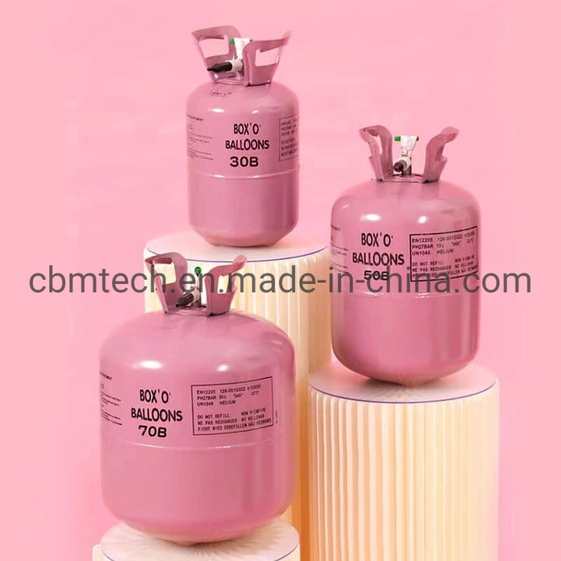 Different Sizes and Colors Disposable Helium Gas Cylinders for Balloon