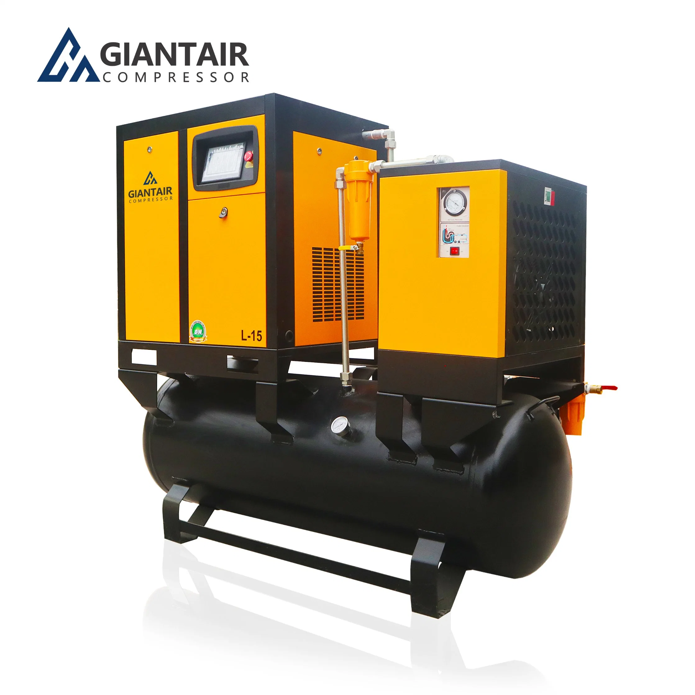 Alta Qualidade de Ar Rotativa Compressor 4-em-1 integrado com tanque e secador de Pressão Alta 7.5/10kw/HP 116psi 39 cfm