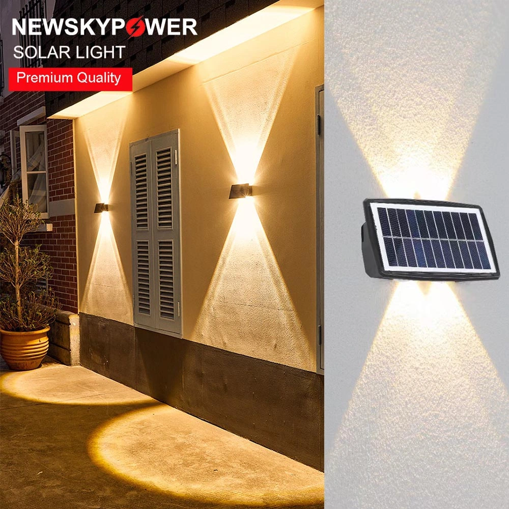 Solar Wall Wash Light IP65 Dusk Down Adjustable LED Wall Hotel Decor