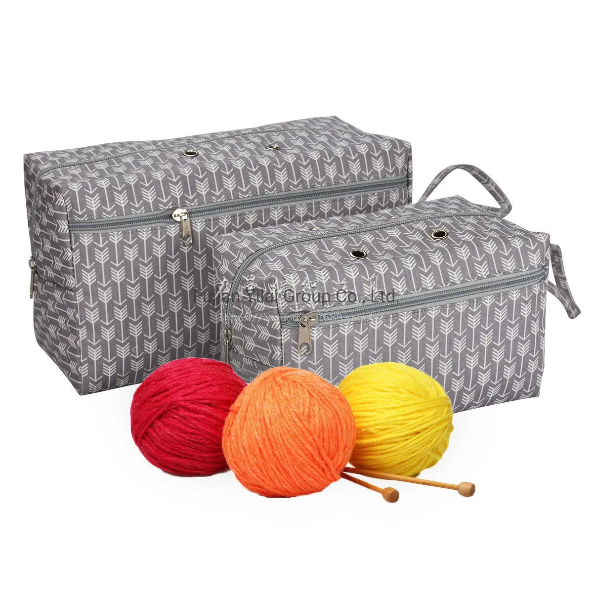 Yarn Storage Bag Skeins Bag Crochet Hooks Project Organizers Wool Ball Holder Tool Case Carrying Yarn Needle Knitting Cloth 150g