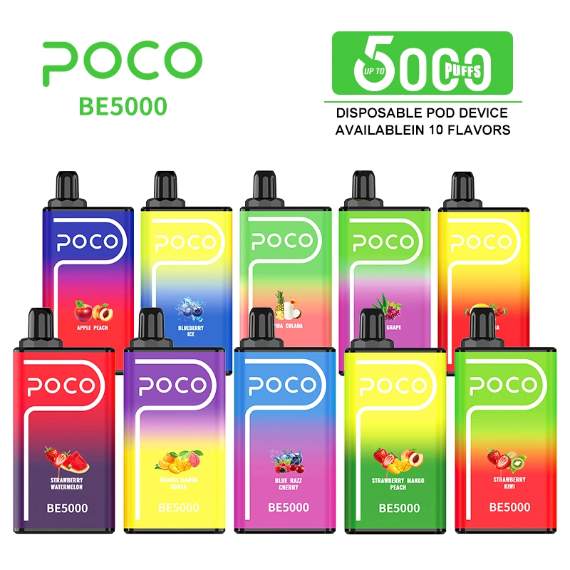 Newest 5000 Puffs Poco Disposable/Chargeable Vape Pen Cartridge 14ml Mesh Coil 11 Flavors Rechargeable Vape Pen Vaporizer