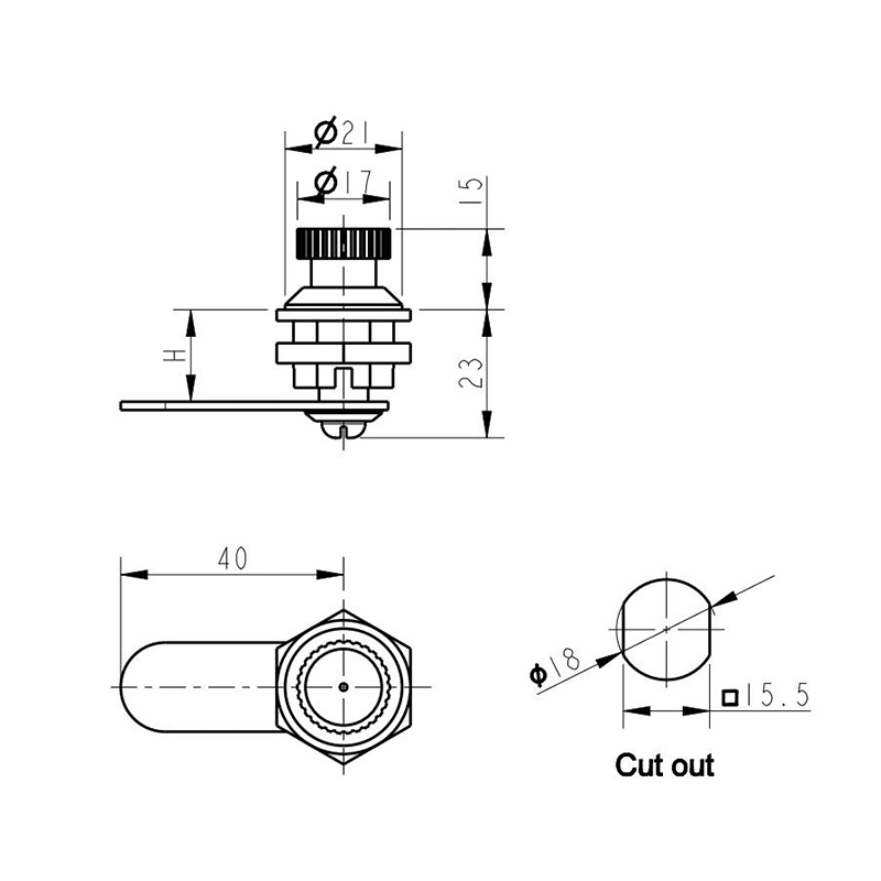 Factory Manufacture Various Chrome Plating Zinc Alloy Cylinder Secure Mortise Locks