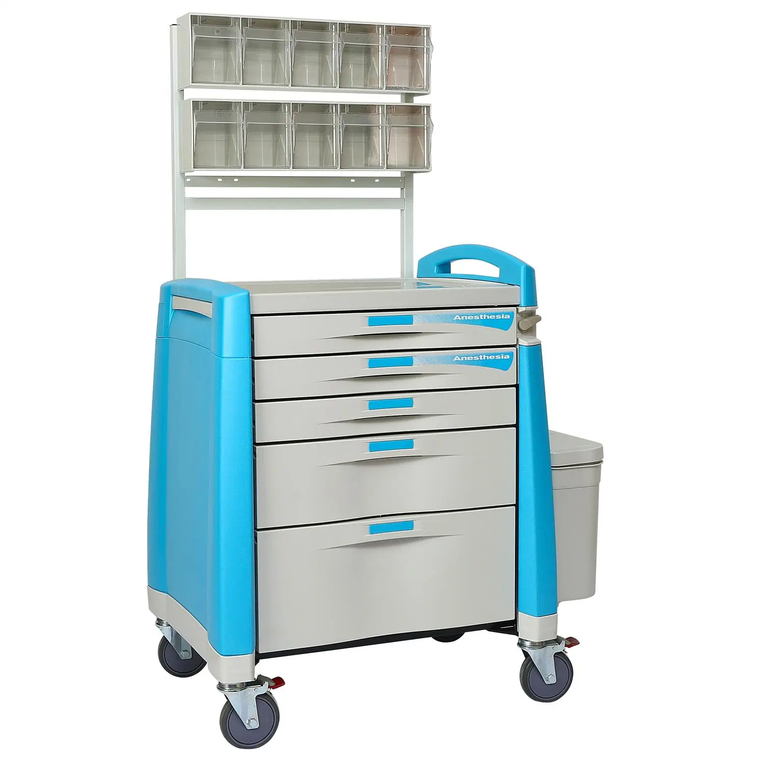 Medical Products Hospital Rescue Emergency Anethesia Trolley for Medication / Nursing / Treatment / Medicine