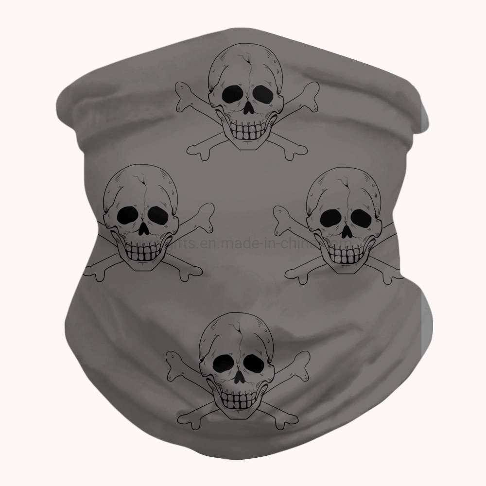 Cuello bufanda personalizada integrada multifuncional tubo Tubular Protector Facial Mask cráneo Bandana