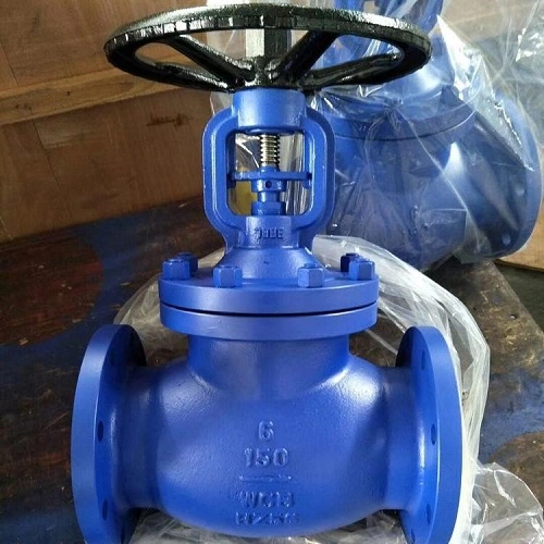 Expoxy Black Coated ANSI Class 150 300 Cast Iron Globe Stop Valve