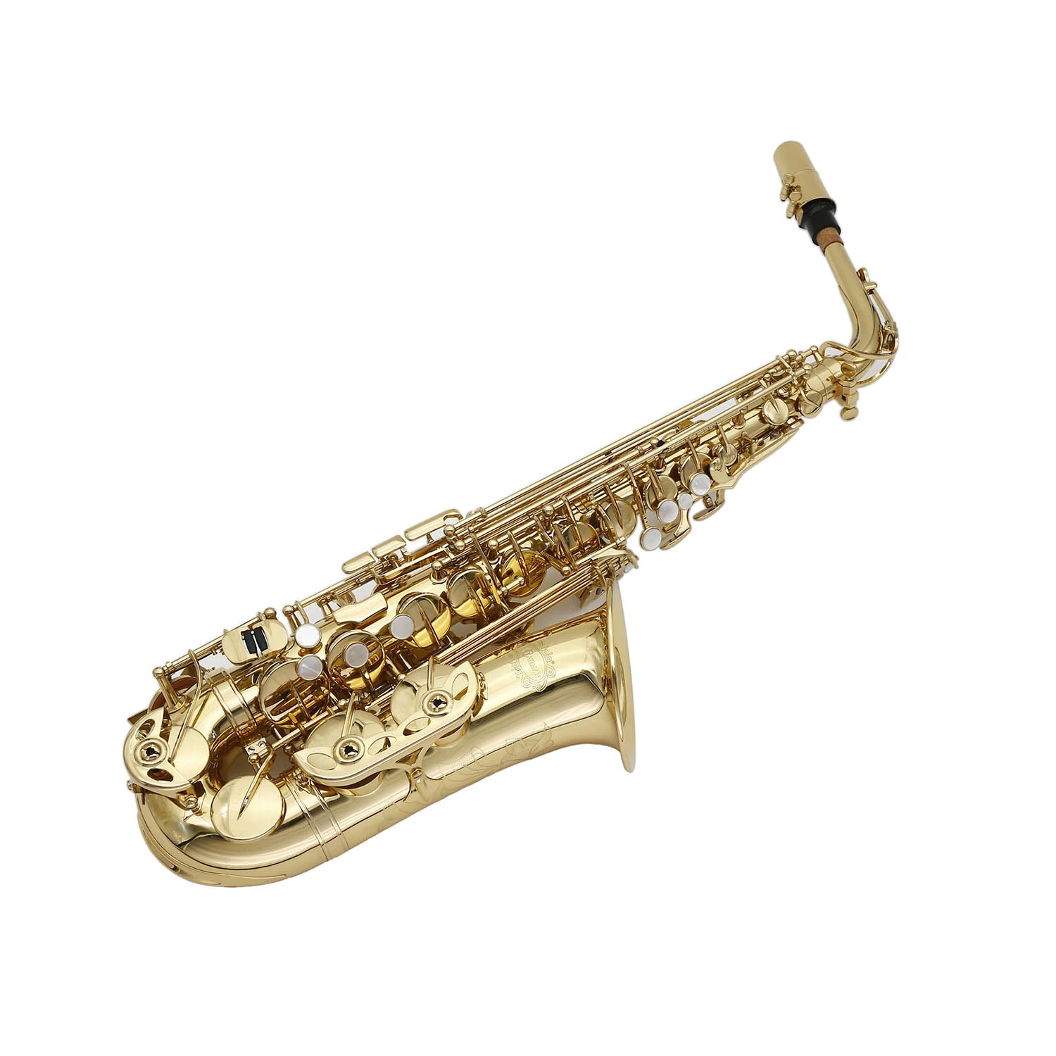 Wholesale Alto Sax, Gold Lacquer Musical Instrument, Alto Saxophone