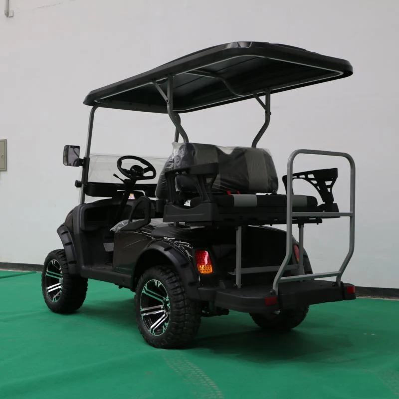 The 4-Seater Electric Golf Cart Windshield Can Be Folded