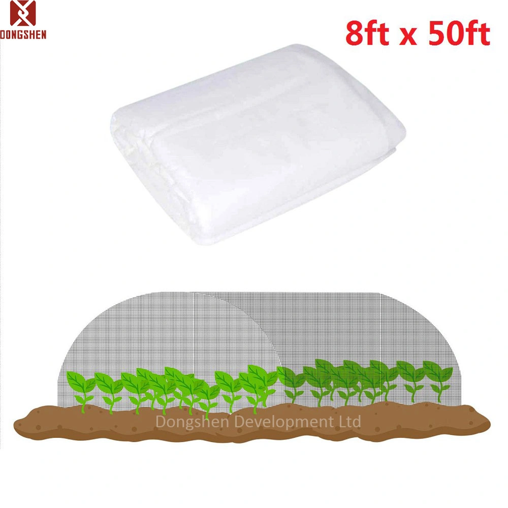 8FT&times; 50FT White HDPE UV Stabilised Agriculture Garden Insect Barrier Net