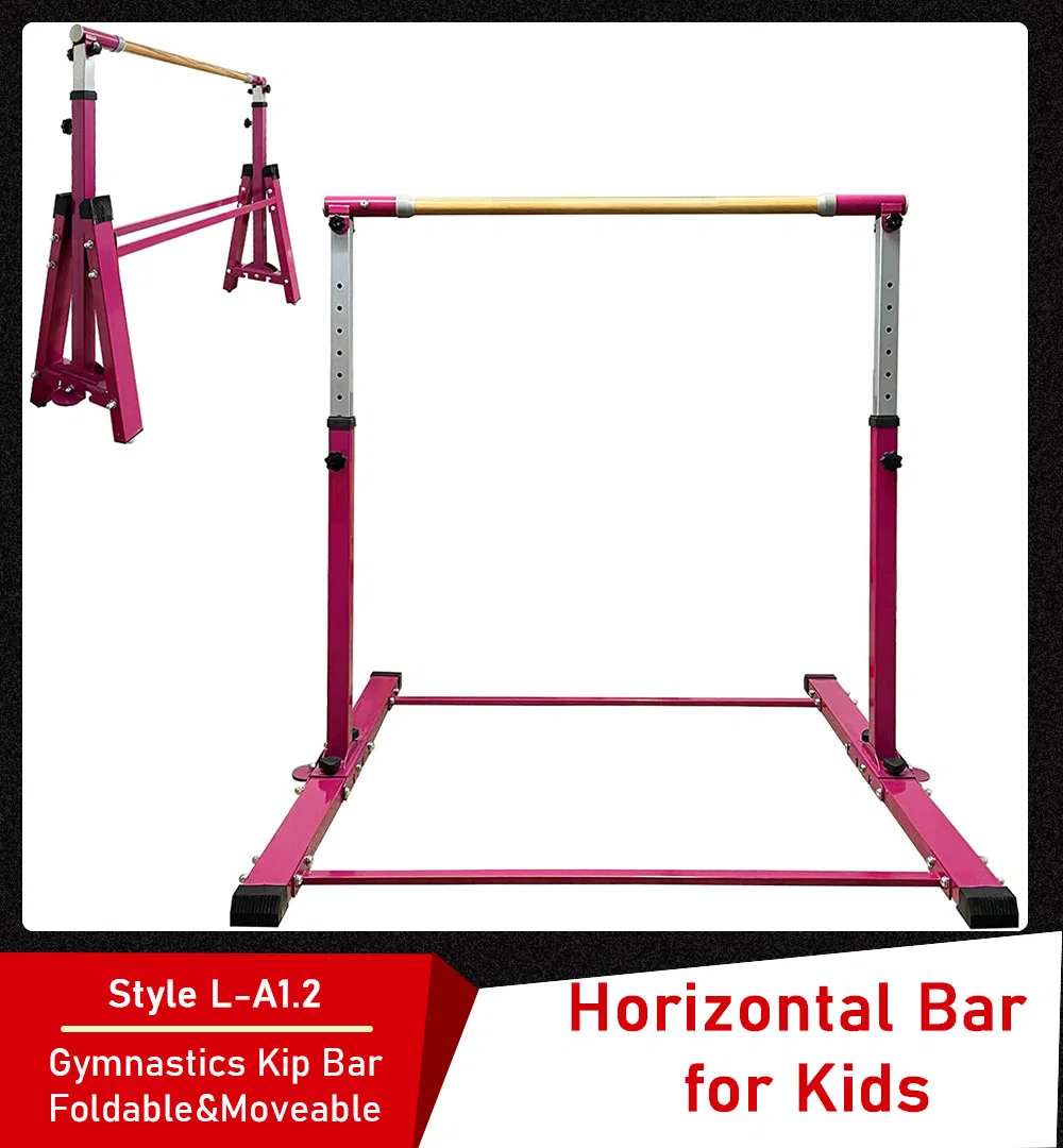 Kids Gymnastics Bar Gymnastic Equipment for Home Adjustable Height Gymnastic Training Bar Gymnastic Stuff for 3-7 Years Old Girls