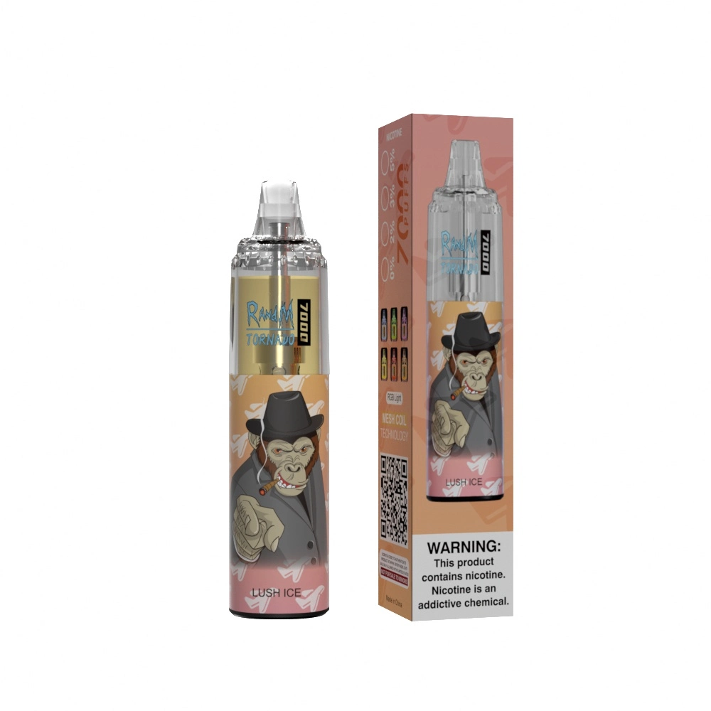 VAPE recargable E desechable E cigarrillos Puffs Fumot Randm Tornado 7000 Puff VAPE Shisha sabor Hookah