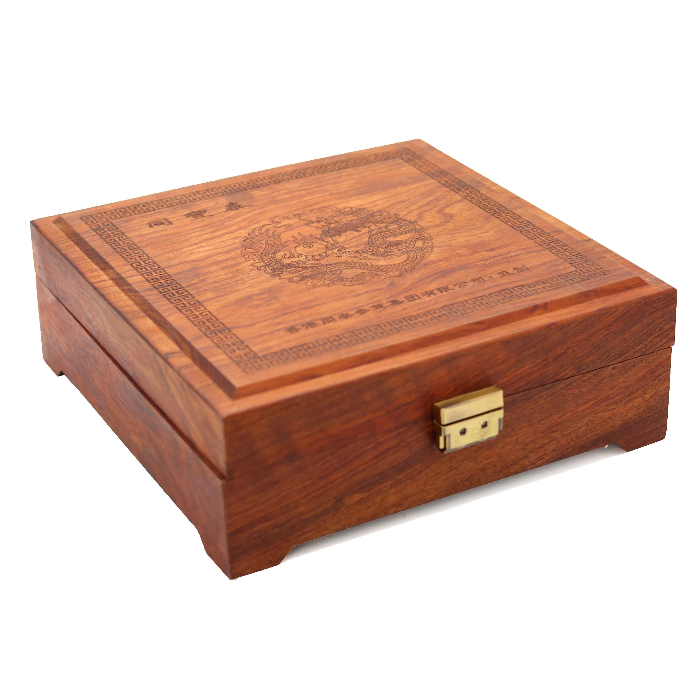 Fábrica de encargo exclusivo Rosewood rígido regalo de madera embalaje Cuidado de la salud Caja de regalo de productos