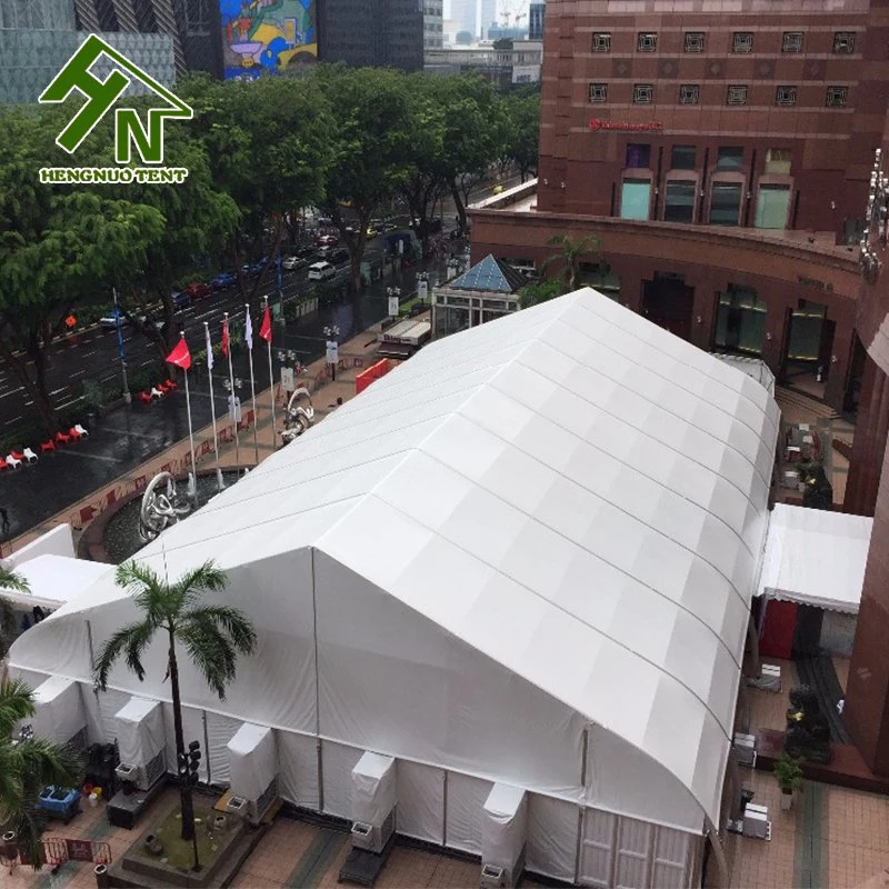 China White PVC Curved Roof Fair Aluminum Frame Arch Tent