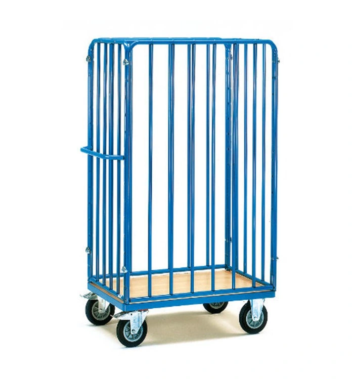 High quality/High cost performance  Warehouse Safety Supermarket Cargo Storage Steel Zinc Wire Mesh Roll Cage Pallet