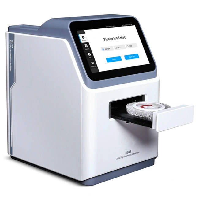 Trocken-Chemie-Analysator Huamn Bluttestgerät Poct Portable Veterinary Biochemie-Analysator