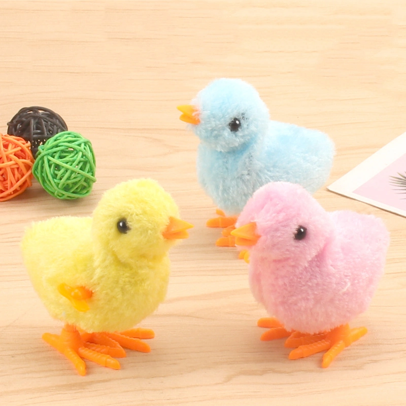 Wholesale Stress Relief Plush Chick Clockwork Toy Gifts for Kids