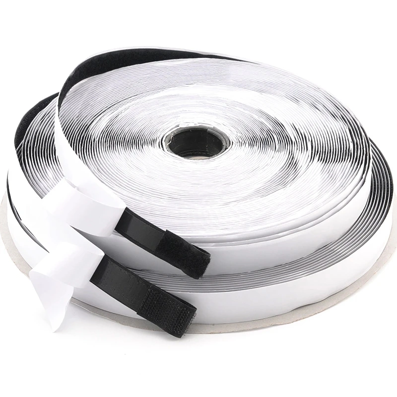 Black White Self-Adhesive Fastener Tape Hook and Loop Sewing Accessories