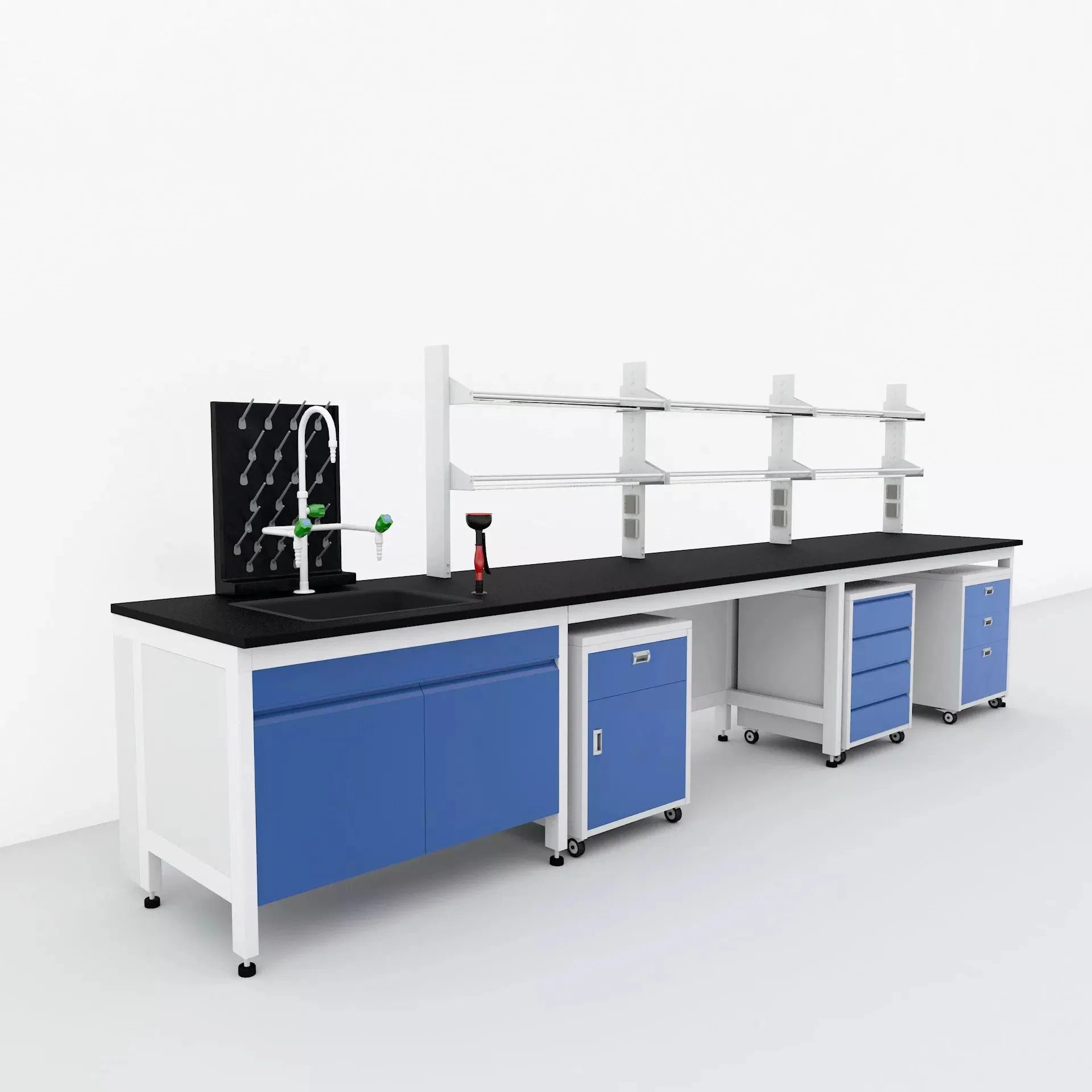 Mobiliario de laboratorio de la escuela de la isla de Laboratorio de Física Laboratorio de Química Tabla bancos banco de trabajo con fregadero