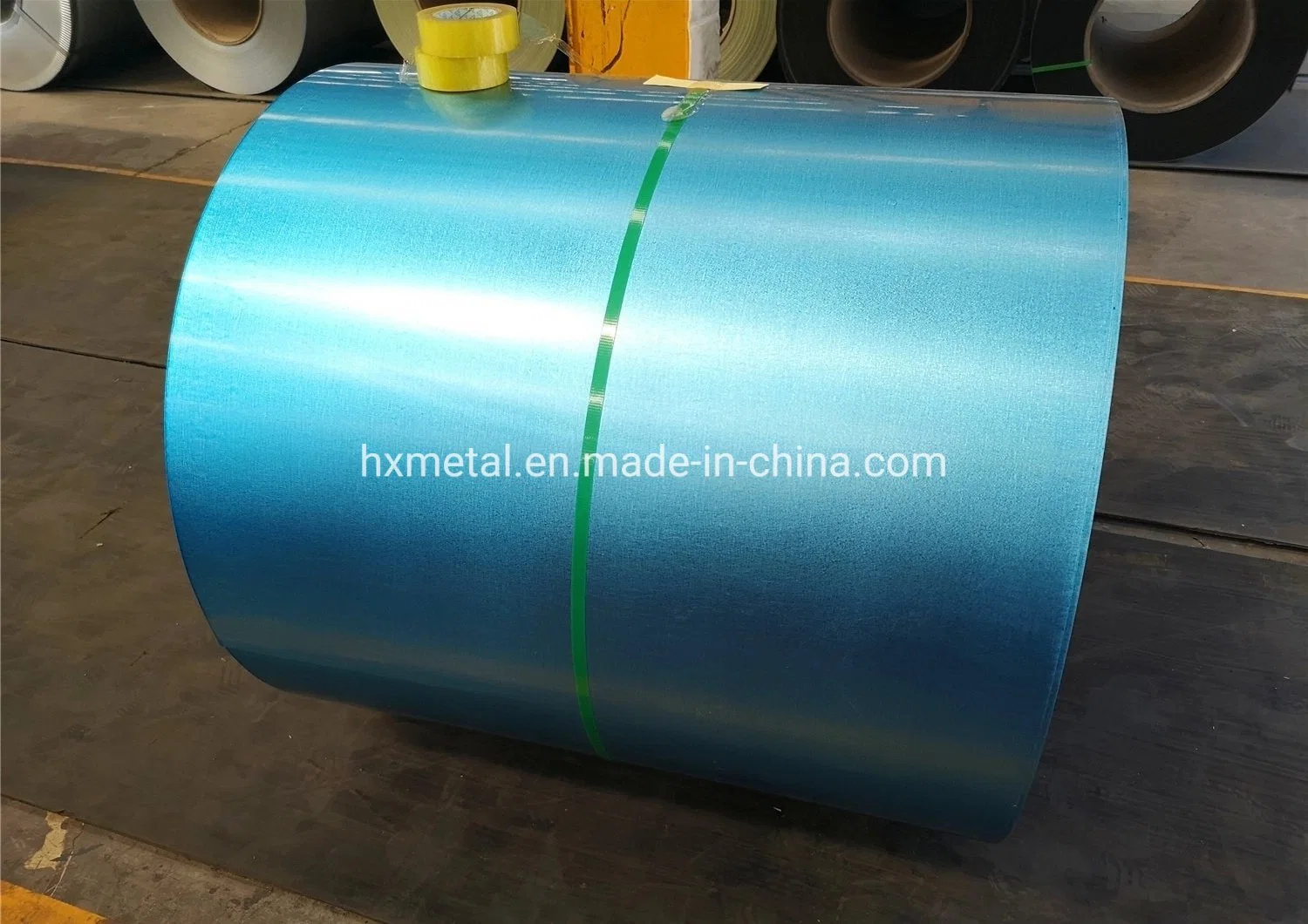 PVC Plastic Film Prepainted Galvalume Steel Coil for Roofing Sheet