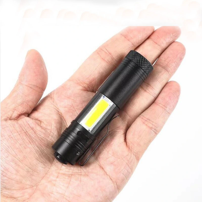 Aluminum Torch with Side 3W COB LED Mini Flashlight