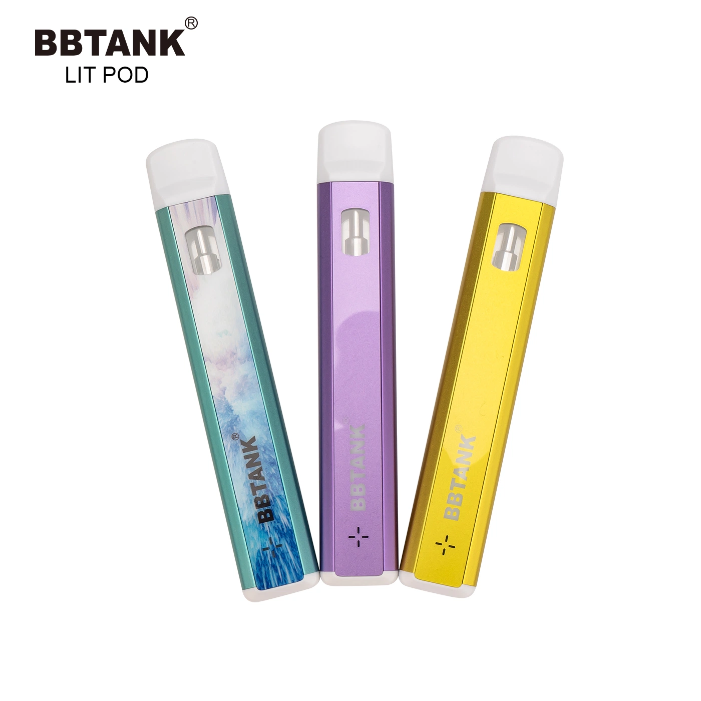 D8 Thick Oil 510 céramique bobine vaporiseur stylo 1,0 ml jetable V Pod personnalisé APE