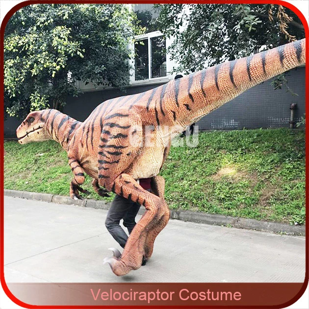 Raptor Dinosaur Costume Adult Walking Dinosaur Costume