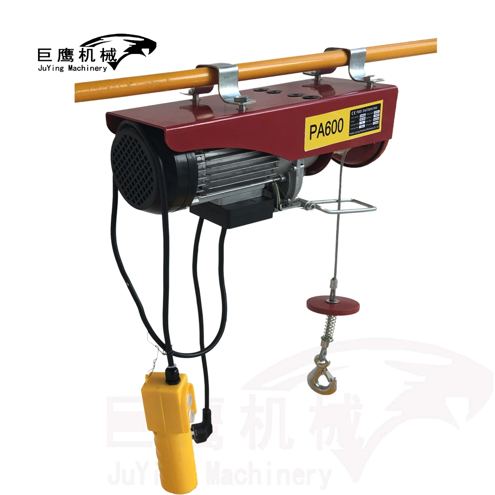 Construction Lifting Equipment Mini Electric Hoist PA Series Double Hook 230V 1000kg