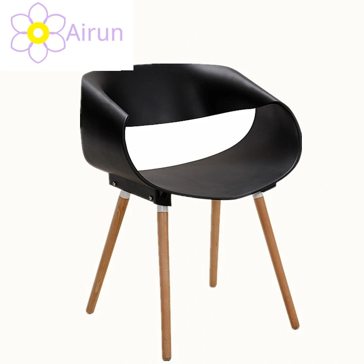 Hotel Furniture Modern Dining Chair Wooden Legs Plastic Dinner Kitchen Dining Chairs for Sale