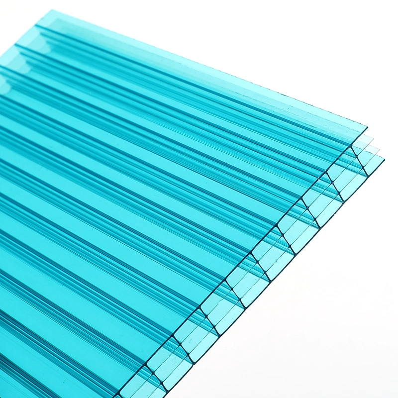 8mm Transparentes Polycarbonat Hohlblech Bayer Material für Dachpaneel / Dachfenster Abdeckungen / Dachfenster Blatt